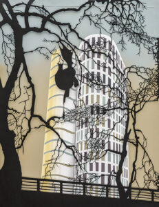 Papierschnitt von Annette Schröter Annette Schröter – Morgens in Berlin (VG Bild Kunst | Foto: Christoph Busse)