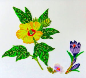 Gelbe Malve, Wolle, Synthetik, Foto: Alexander Pohle