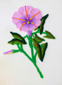 Lila Winde, Wolle, Synthetik, 180x215x135 cm, Foto: Paul Schöpfer