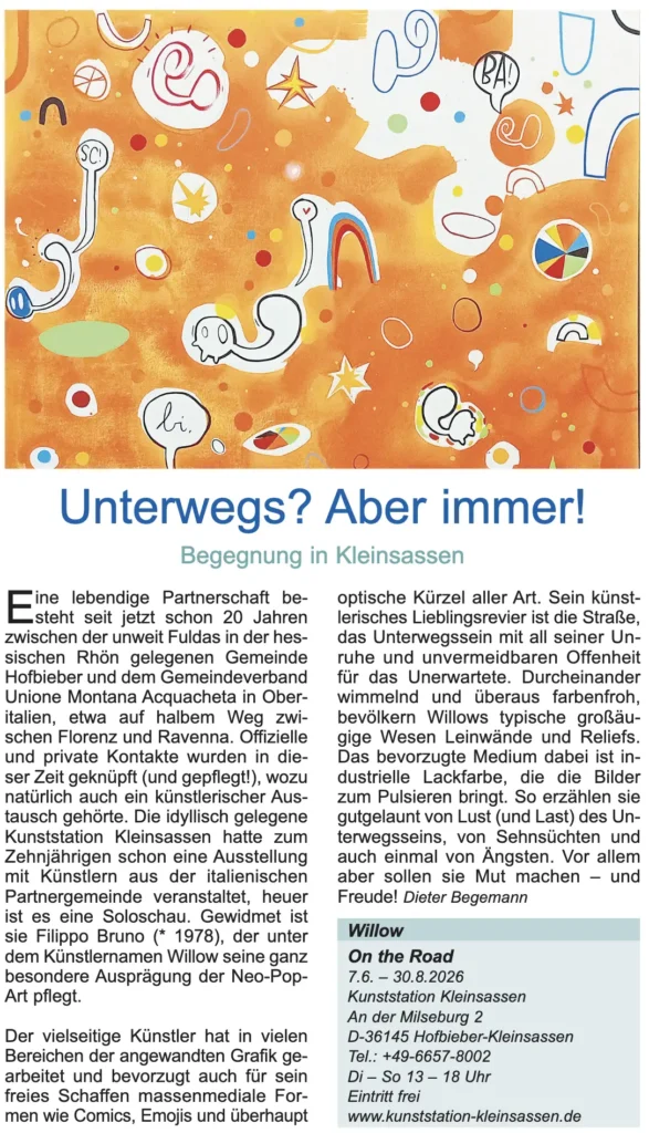 Artikel in der kunst:art 12/2026.