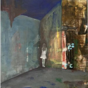 Astrid Trost Ecke Mischtechnik auf Leinwand 80x80x2 2021jpg Astrid Trost