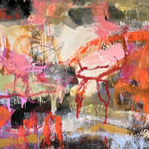 Miriam Saric, „Neubeginn“, 110x150 cm, Acryl auf Leinwand, 2025