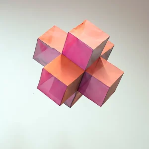 Sheila Furlan, Floating Colour Cubes Nr. 2, 2026, 75x75x75 cm (VG Bild Kunst)